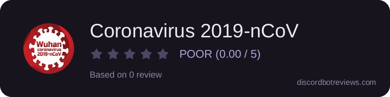 Rating widget preview for Coronavirus 2019-nCoV