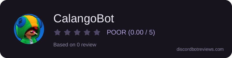 Rating widget preview for CalangoBot