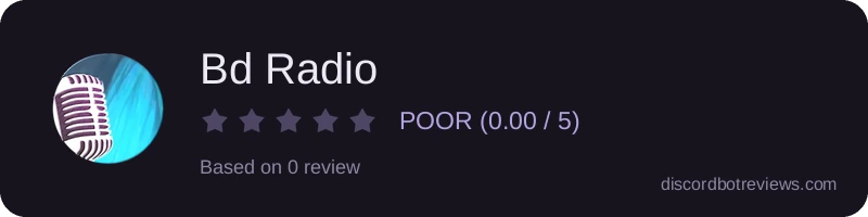 Rating widget preview for Bd Radio
