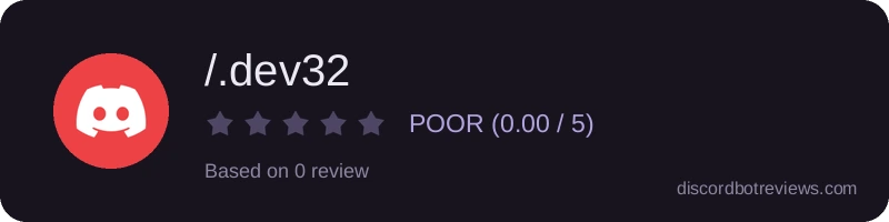 Rating banner for /.dev32