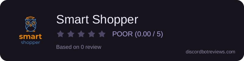 Rating widget preview for Smart Shopper