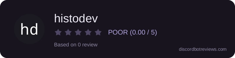 Rating widget preview for histodev