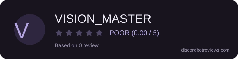 Rating widget preview for VISION_MASTER