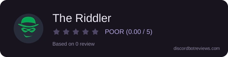 Rating widget preview for The Riddler