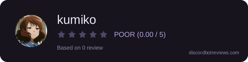 Rating widget preview for kumiko