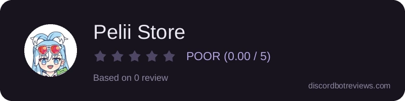 Rating widget preview for Pelii Store