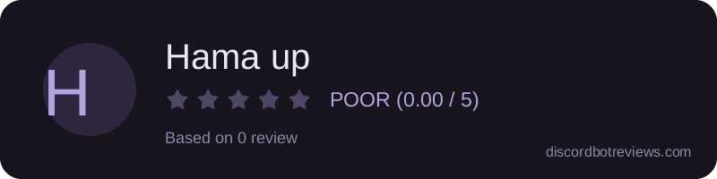 Rating widget preview for Hama up