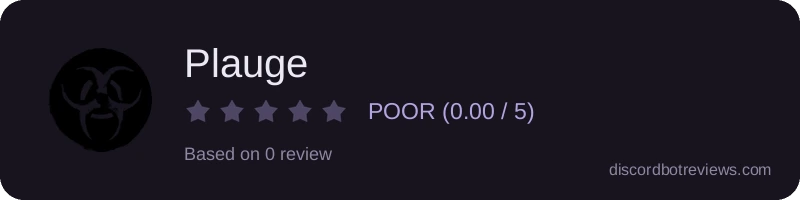 Rating widget preview for Plauge
