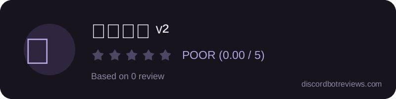 Rating widget preview for 𝐎𝐛𝐞𝐜 ᵛ²