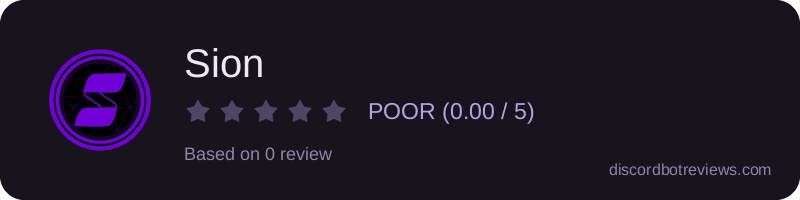 Rating widget preview for Sion