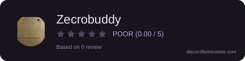 Rating widget preview for Zecrobuddy
