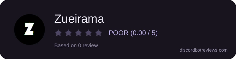 Rating widget preview for Zueirama