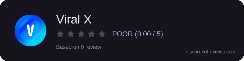 Rating widget preview for Viral X