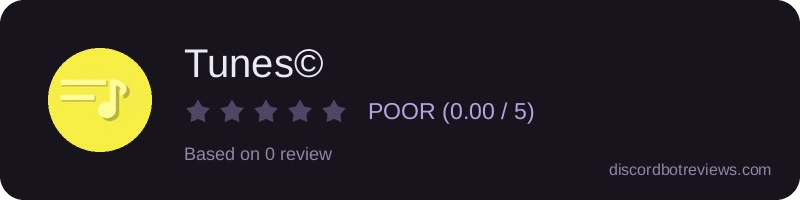 Rating widget preview for Tunes©