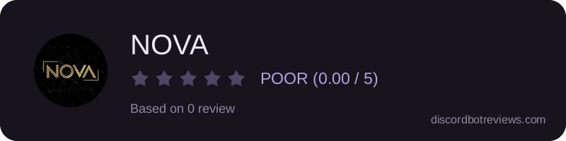 Rating widget preview for NOVA