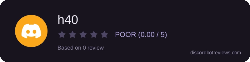 Rating banner for h40