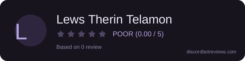 Rating widget preview for Lews Therin Telamon