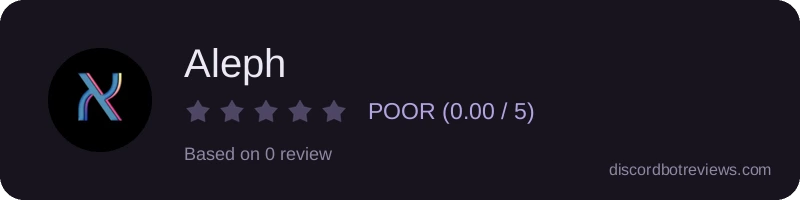 Rating widget preview for Aleph