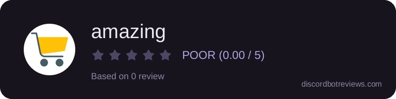 Rating widget preview for amazing