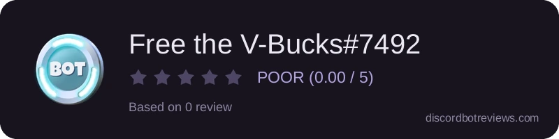 Rating widget preview for Free the V-Bucks#7492