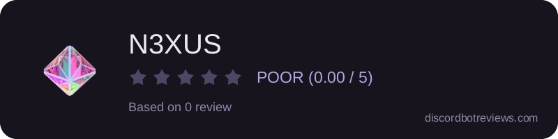 Rating widget preview for N3XUS