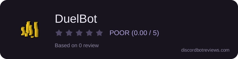Rating widget preview for DuelBot