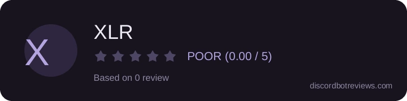 Rating widget preview for XLR