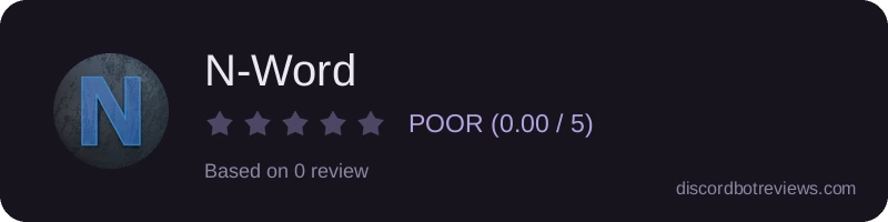 Rating widget preview for N-Word