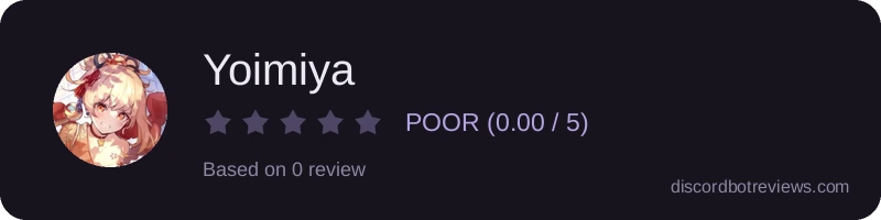 Rating widget preview for Yoimiya