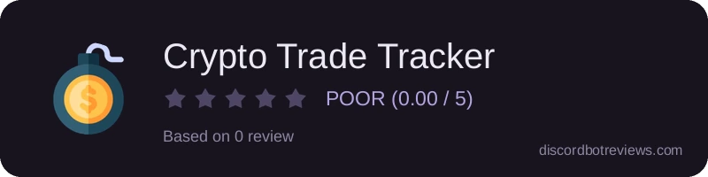 Rating widget preview for Crypto Trade Tracker