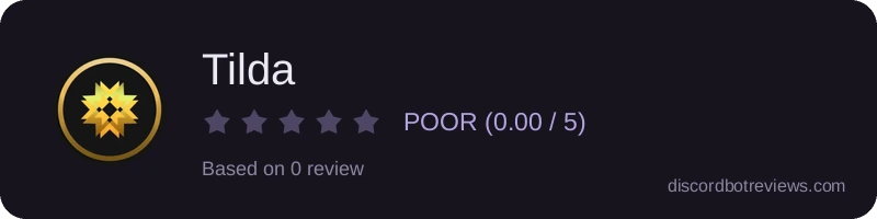 Rating widget preview for Tilda