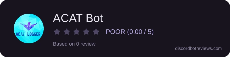 Rating widget preview for ACAT Bot