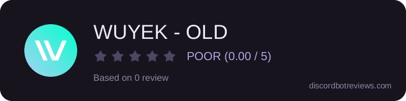 Rating widget preview for WUYEK - OLD