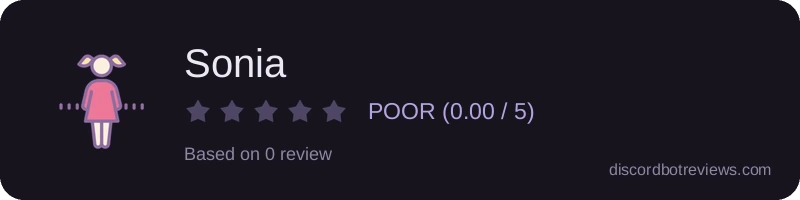 Rating widget preview for Sonia