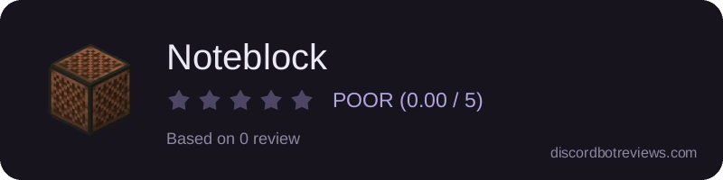 Rating widget preview for Noteblock