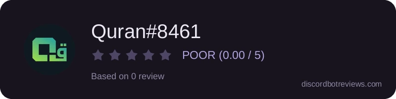Rating widget preview for Quran#8461