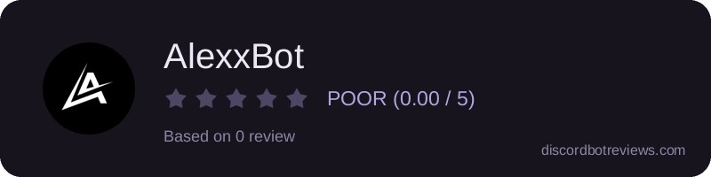 Rating banner for AlexxBot