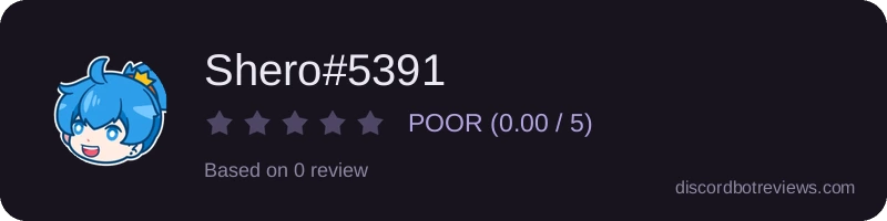 Rating widget preview for Shero#5391