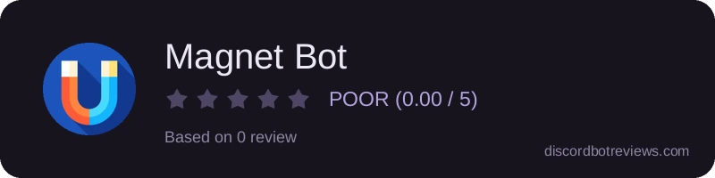 Rating widget preview for Magnet Bot