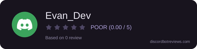 Rating widget preview for Evan_Dev