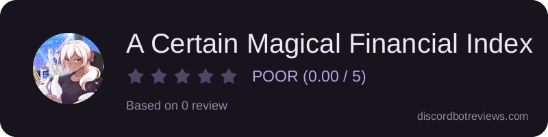 Rating widget preview for A Certain Magical Financial Index