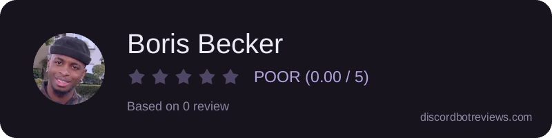 Rating widget preview for Boris Becker