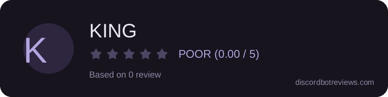 Rating widget preview for KING