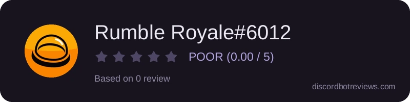 Rating widget preview for Rumble Royale#6012