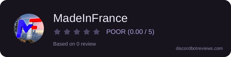 Rating banner for MadeInFrance