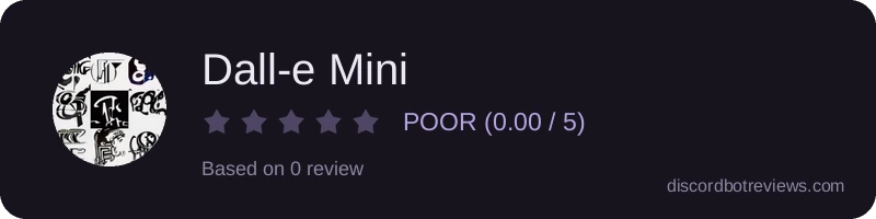 Rating widget preview for Dall-e Mini