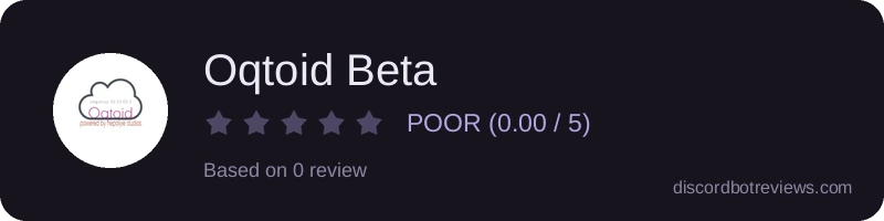 Rating widget preview for Oqtoid Beta