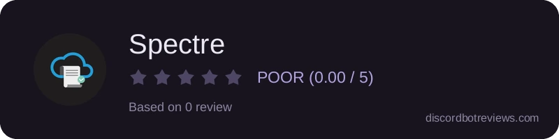 Rating widget preview for Spectre