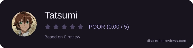 Rating widget preview for Tatsumi