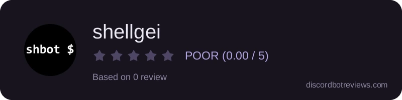 Rating banner for shellgei